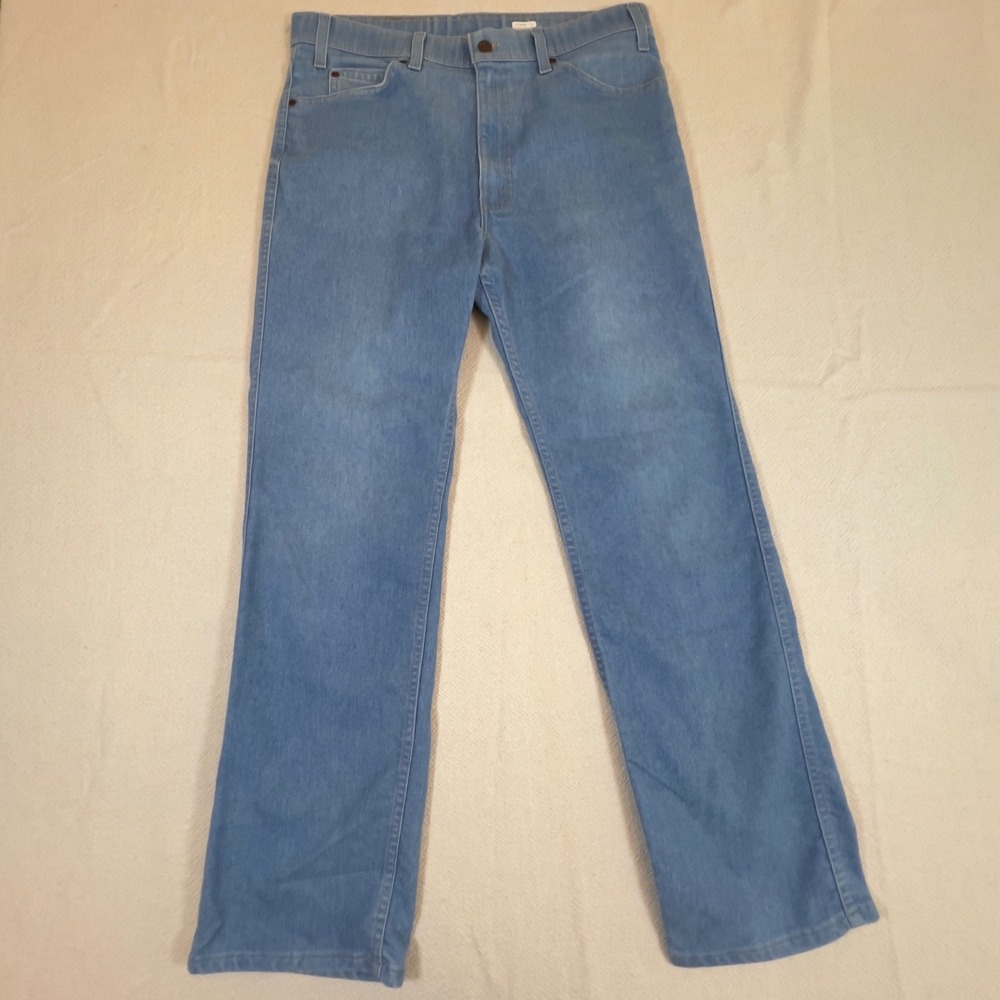 Levi's Action Jeans Womens 36x32 Light Blue Denim Jeans Vintage 90s - Picture 2 of 9